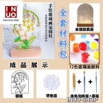 Base led con paleta de diseño artistico